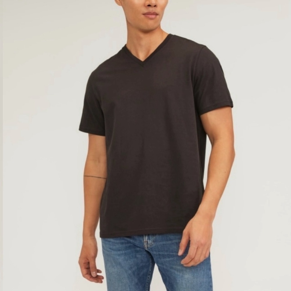 Everlane Uniform 100% Organic Cotton V-Neck Short Sleeves Men's Tee, Sz Medium - Picture 2 of 12
